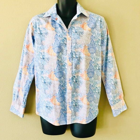 Jules Other - JULES⚡️Paisley Prints Button Down Slim Shirt_M